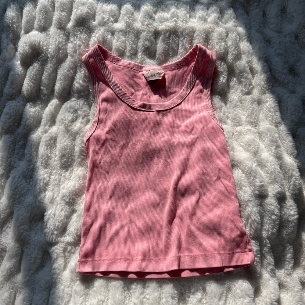 Universal Thread Soft Pink Ribbed Tank - Picture 3 of 3